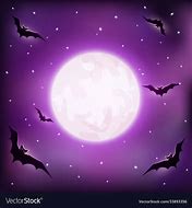 Image result for Full Moon with Bats