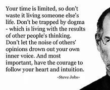 Image result for Steve Jobs Quotes Your Time Is Limited