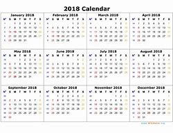 Image result for 2018 Calendar Template Word