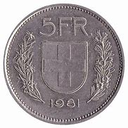 Image result for 5 Swiss Franc