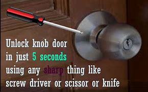 Image result for How to Unlock a Bedroom Door
