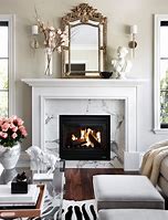 Image result for Living Room with Fireplace White