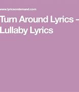 Image result for Turn Around Lyrics Terri Thomas