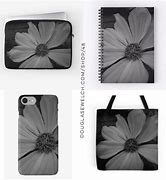 Image result for Phne Case Black and White Flowers