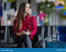Image result for Woman Smiling Airport