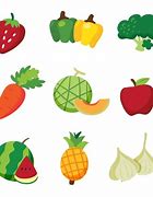 Image result for The Degign with Fruit and Vegetables Very Simple with Apple