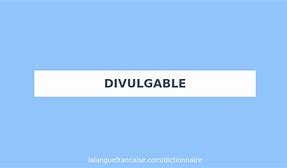 Image result for divulgable
