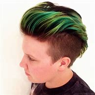 Image result for Pictures of Hair That Is Green Blue and Black Stripes Boy