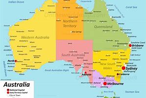 Image result for Australia City Map