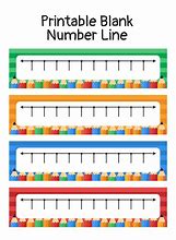 Image result for Blank Number Lines to Print