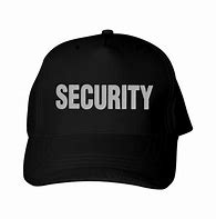 Image result for Black Security Hat