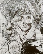 Image result for Pattern Aztec Art Drawings