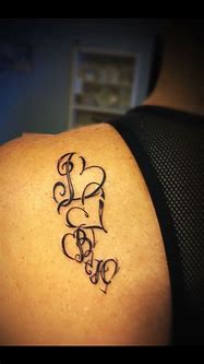 Image result for children initial tattoos font