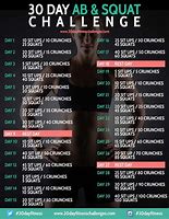 Image result for AB and Squat 30-Day Fitness Challenge