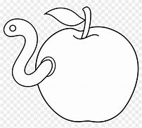 Image result for Red Apple with Worm Clip Art