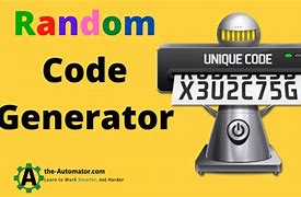 Image result for Random Code Generator