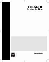 Image result for Hitachi TV Manual Model P42H401