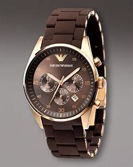 Image result for Rose Gold Watch Brown Leather