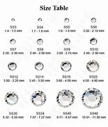 Image result for 10Mm Round Swarovski Crystal Size Chart