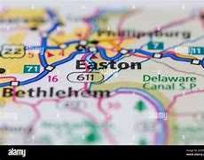 Image result for Road Map of Easton PA