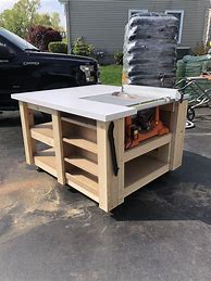 Image result for Adjustable Table Saw Stand