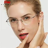 Image result for Rimless Prescription Eyeglasses for Women