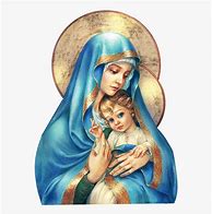 Image result for Free Clip Art of the Blessed Virgin Mary and Jesus Christ