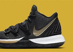 Image result for Kyrie 5 Basketball Shoes Black Gold