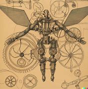 Image result for Leonardo Da Vinci Robot Sketch