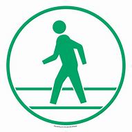 Image result for Green Pedestrian Sign