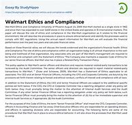 Image result for Walmart Ethics and Compliance