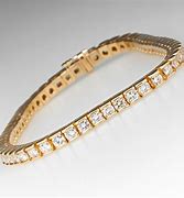 Image result for Gold Diamond Tennis Bracelet