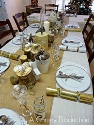 Image result for Cream and Gold Table Setting