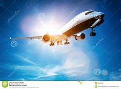 Image result for Airplane Taking Off Blue Sky