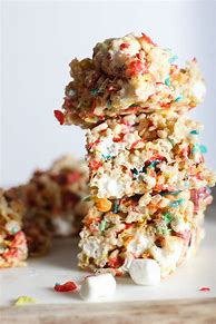 Image result for Rice Crispy Treats with Fruity Pebbles