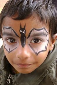 Image result for Small Bat Face Painting