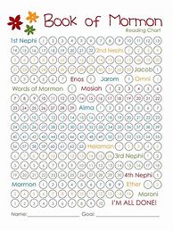 Image result for Cute Book of Mormon Reading Chart