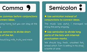 Image result for The Difference Between Colon and Semicolon