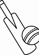 Image result for Cricket Bat Black and White