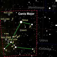 Image result for Canis Major Constellation Map