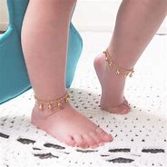 Image result for gold baby anklet