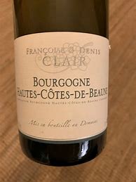 Image result for Francoise Denis Clair Bourgogne Hautes Cotes Beaune Rouge