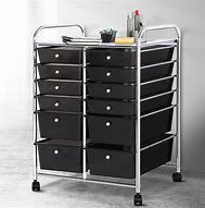 Image result for folding rolling carts with drawer