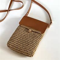 Image result for White Rattan Cell Phone Crossbody