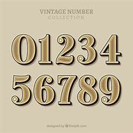 Image result for Vintage Number Vector