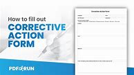 Image result for DoD Corrective Action Form