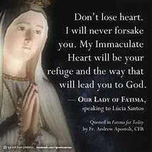 Image result for Our Lady of Fatima Quotes