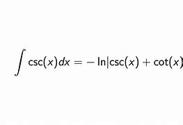 Image result for Integral of Cosec X