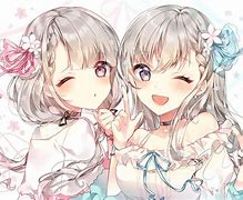 Image result for Cute Anime Twins