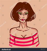 Image result for Brown Hair Cut Drawing